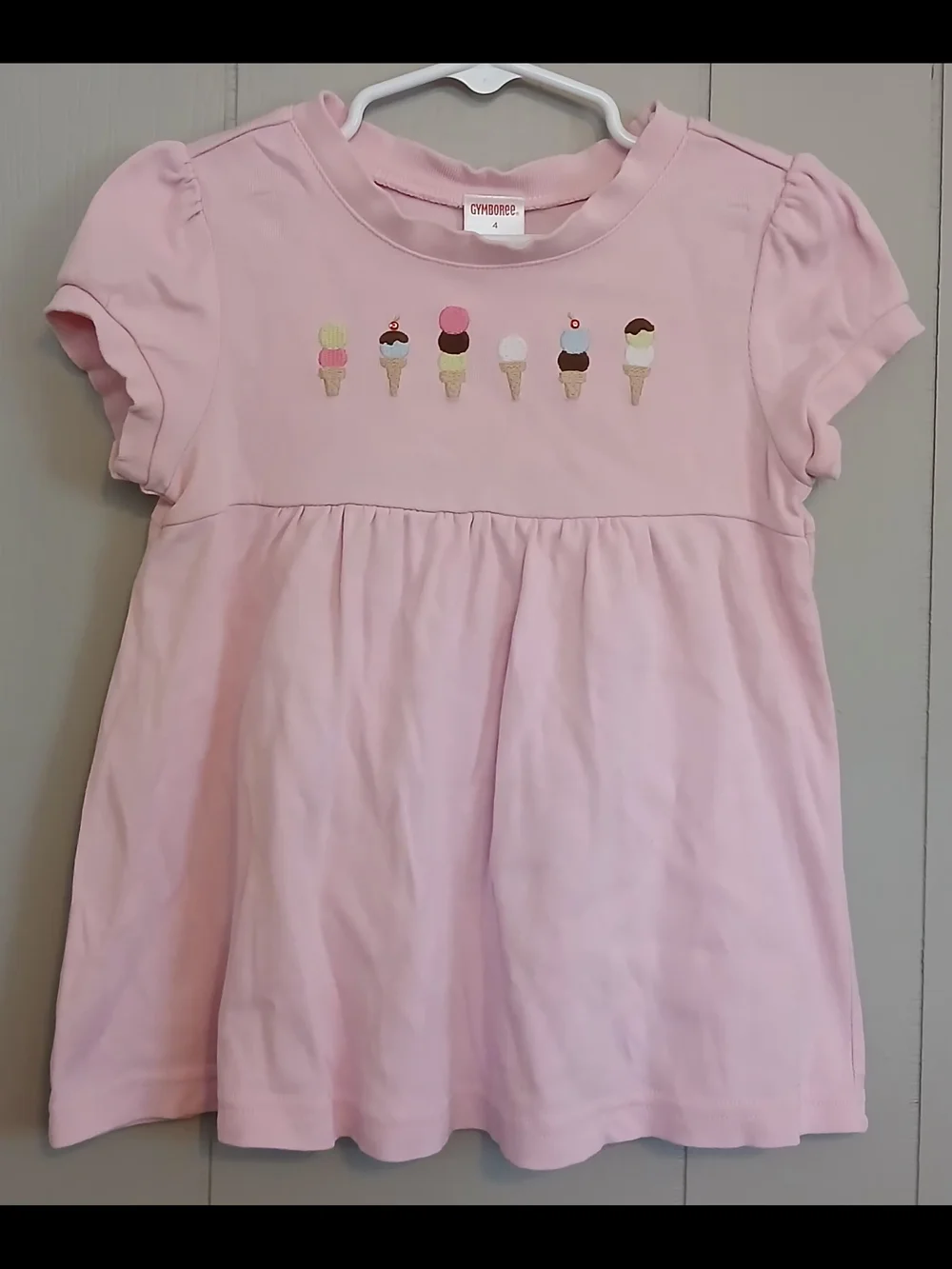 Gymboree Ice Cream Social Girls Size 4 Top